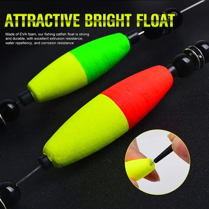 PROBEROS 5pcs 6/0 8/0 10/0 Artificial Catfish Rigs with Rattler High Quality Fishing Equipment  for Freshwater Fishing Wholesale