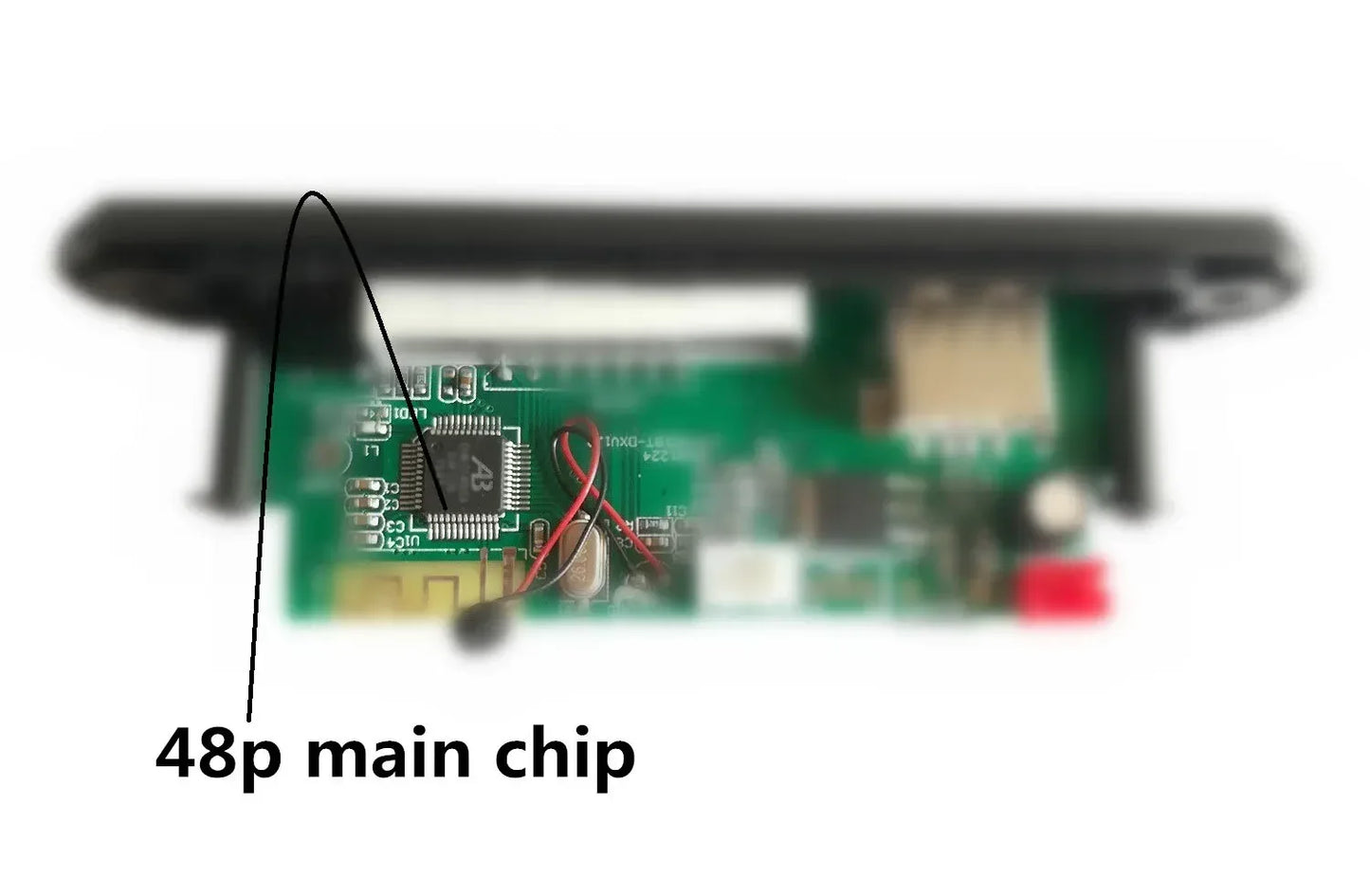Car DIY 5.2 BT Player MP3 Decoder Spectrum Color Display Solution Wireless Handsfree Module Installation Home Audio