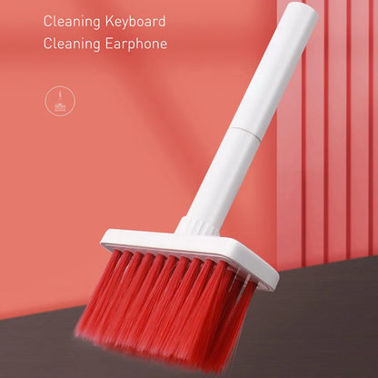 5 in 1 Multifunctional Keyboard Cleaning Brush Earphone Computer Keycap Puller Cleaner Wireless Earbuds Gap Dust Remover Tool