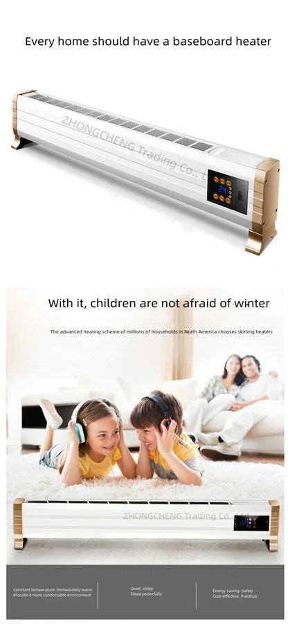 Baseboard heater household electric radiator energy-saving power-saving speed heat electric heater convection heater