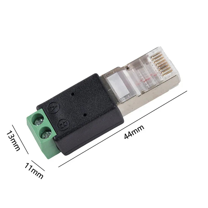 RJ45 to RS485 Converter RJ45 Terminal Adapter RJ45 to RS485 Adapter Crystal Head to Terminal