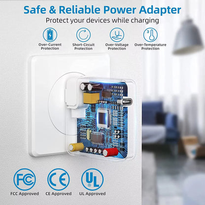 45W Mag2 T Power Adapter – Magsaf*2 T Magnetic Charger for MacBook Air/Pro (A1466)