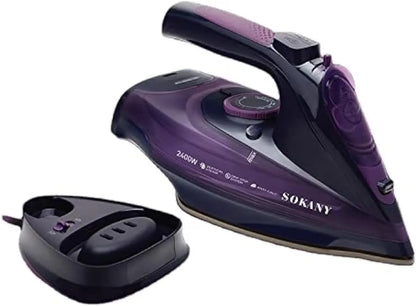 Handheld Electric Iron Cordless Steam Ironing Machine Wireless with Base Electric Iron