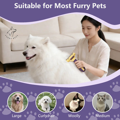Pet Brush, Grooming Tool, Deshedding Comb, Teddy and Golden Retriever Hair Removal Brush, Pet Cleaning Supplies, Dog Brush