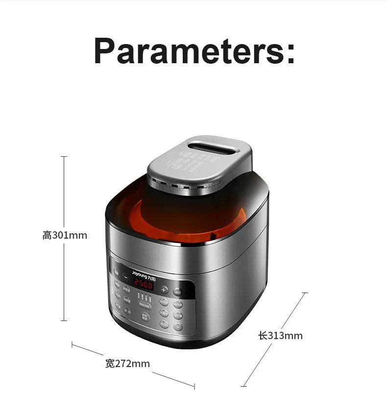 Joyoung B991 Pressure Cooker 70KPa Double Lids 220V Electric Air Fryer Multifunctional 4-In-1 Rice Cooking Pot 24H Appointment