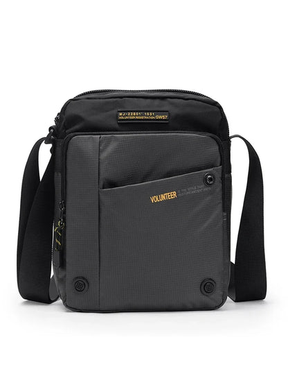 VOLUNTEER Shoulder Bag for Men New Light Weight Commuter Fashion Oxford Cloth Versatile Solid Phone Crossbody Bags Man 1698-08