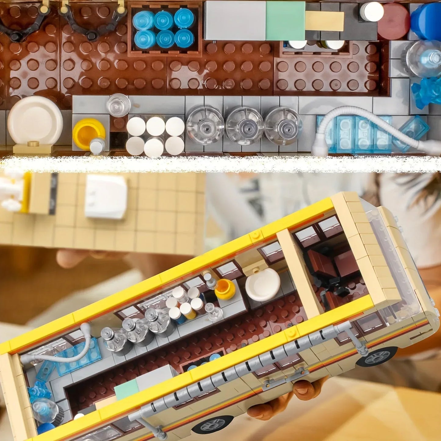 986pcs Breaking Bad Building Set Bus Toy Accessories Educational DIY RV Toy Birthday Party Favor For Boys Girls Christmas gift