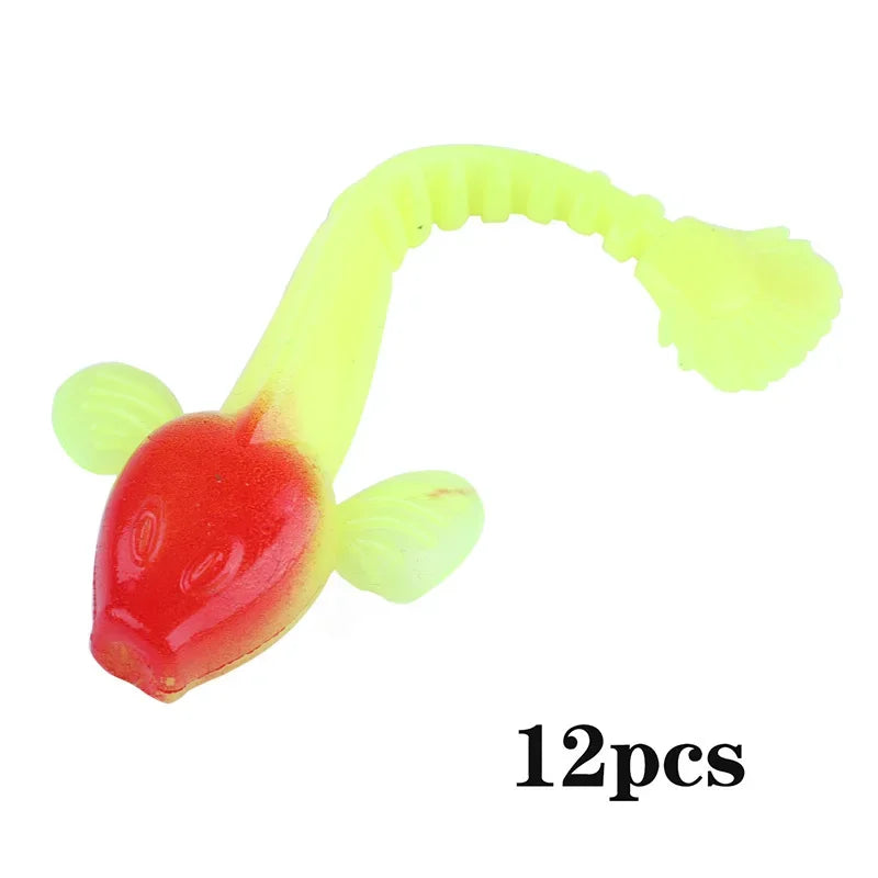 Sougayilang Soft Lure 4.5g 3.5in 90mm 12PCS/Lot Fishing Swimbait Lure Set Tail Worm Saltwater/Freshwater Fishing Baits
