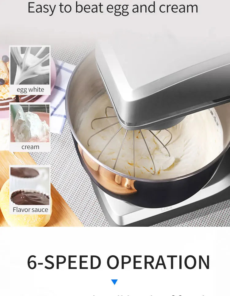HPH2O 7L Electric Kitchen Mixer Machine 1500w Stand Mixer Dough Mixer Blender Mixer Planetary Home Appliance
