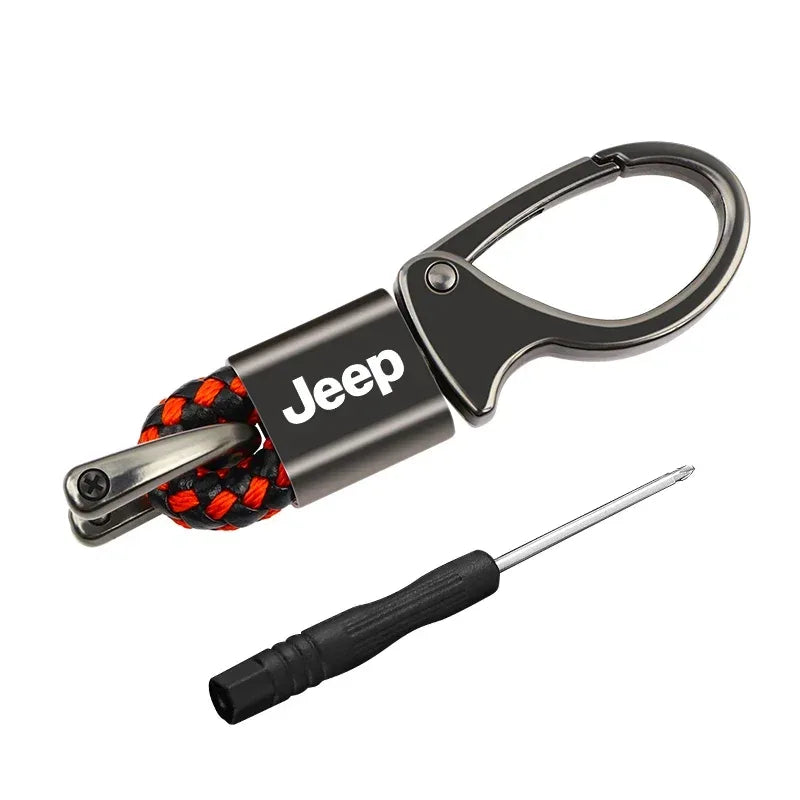 Car Keychain Auto Keyring Accessories For Jeep Renegade Compass Grand Cherokee Wrangler jk Gladiator Patriot