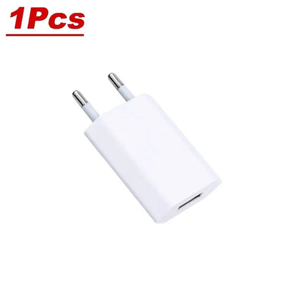 5V/1A Mini EU Plug Charger USB Mobile Phones Charger USB-C Quick Charger Wall Power Adapter Chargers For iPhone Samsung Xiaomi