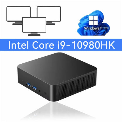 2026 Powerful Mini PC Intel Core I9-8950HK I3-6100 16GB DDR4 1TB SSD Windows 11 WiFi 6 BT5.2 Gaming Office Portable Desktop PC