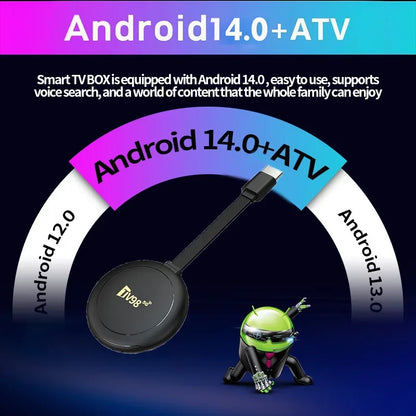 TV98 ATV X8 Smart TV Stick iptv Allwinner H313 quad-core 4G 5G Dual Wifi HD 8K 4K BT 5.0 8GB 128GB Voice Remote Android 14