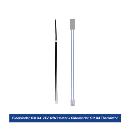 For Artillery SW-X3 X4 3D 24V 48W Ceramic Cartridge Heater Heating Rod 100K NTC Thermistor For Sidewinder X3 X4 3d printer