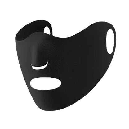 Women Men Sunscreen Mask Outdoor Cycling Face Mask Breathable Reusable Double Layer Ice Silk Masks Anti-UV Sun