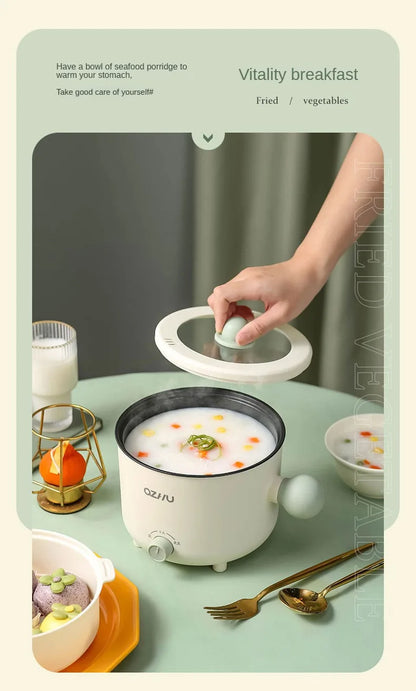 Electric Rice Pot Multicooker Hotpot Stew Heating Pan Noodles Eggs Soup Steamer Rice Cookers Cooking Pot for Home