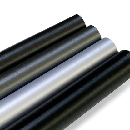 Car Stickers Brushed Aluminum Vinyl Film Car Wrapping Waterproof Air Free Bubble Decal Stickers for Motorcycle Car Accessories