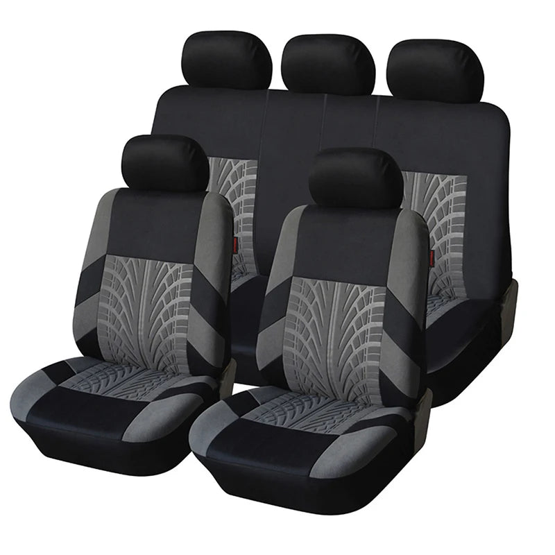 Customized Four Seasons Universal Polyester Full Set Car Seat Covers by PDG ibma