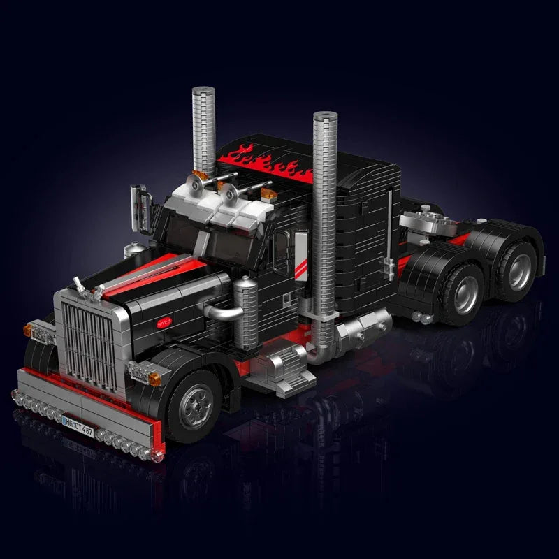 Mould King 10037 Technical Car Toys The American Truck Building Block Assembly Car Brick Set Educational Kids Christmas Gift