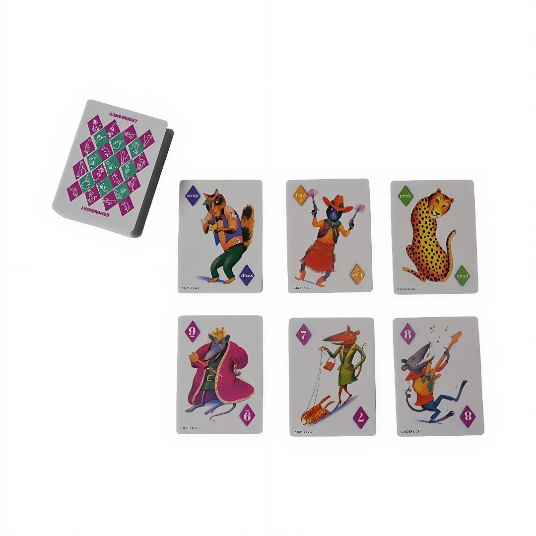 Rat-A-Tat Cat: a Playful Numbers Card Game (Cats, Rats & Fun!) Interesting Card Games, Board Games, Interactive Tabletop Games, with Instruction Manuals in English, French, and Spanish, Ideal Party Games, Suitable as Gifts, P