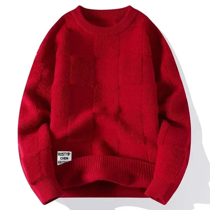 Sweater Men Harajuku Fashion Knitted Hip Hop Streetwear Dinosaur Cartoon Pullover Oversized Casual O-Neck Women Vintage Sweaters