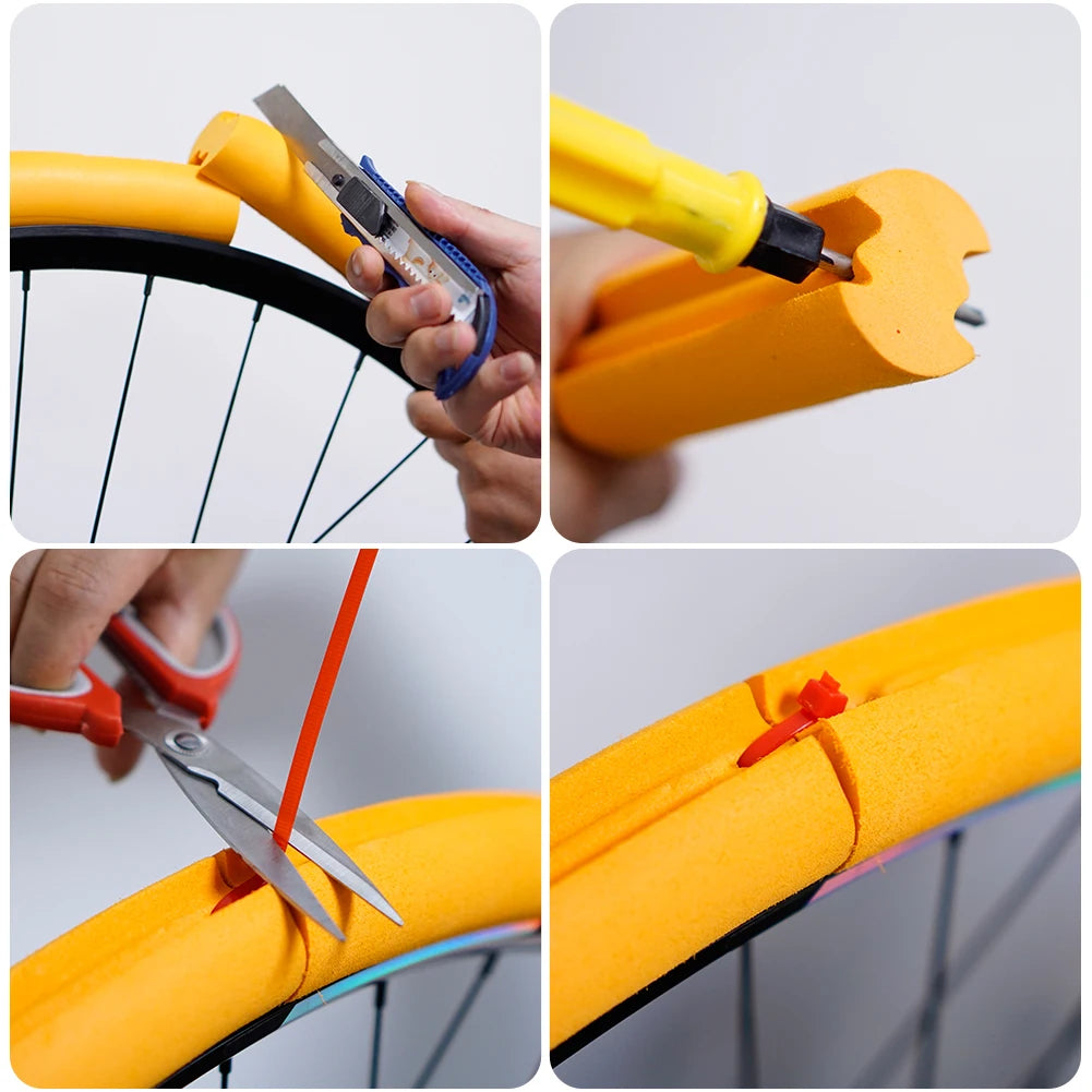 Bike Tubeless Tire Insert Prevent Injury Bike Tire Inner Tube Pad Cycling Tires Puncture Proof Liner Cycling Parts Accesseries