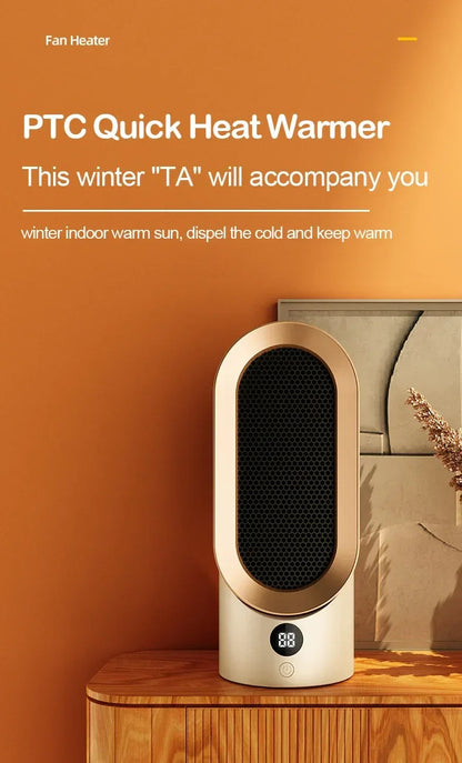 PTC heater, household heater, small electric heater, small sun desktop heater, ceramic hot air fan, European/American standard