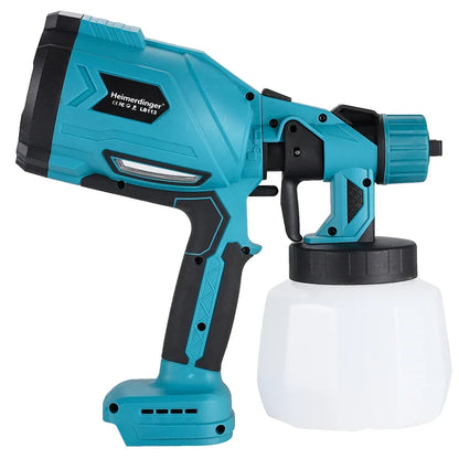 Heimerdinger Cordless Paint Sprayer for Makita 18V Battery,1000ML Container HVLP Spray Paint Gun with Brushless Motor
