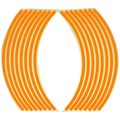 Car Styling Strips Reflective Motocross Bike Motorcycle Wheel Stickers and Decals 17/18 Inch Reflective Rim Tape 1 Set 7 Colors