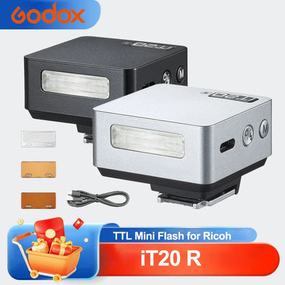 Godox iT20 R TTL Mini Flash iFlash Camera Flash Magnetic On-camera Flash compatible with Ricoh Pentax P-TTL