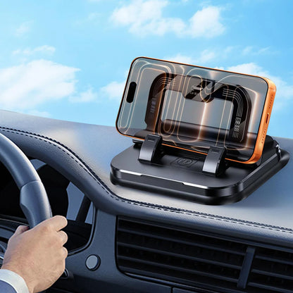 Universal Dashboard Car Phone Holder Upgraded Silicone Phone Mount for Car Dash Anti-Slip Pad Mat Phone Holder with Number Plate
