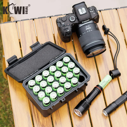 Multi Slots 18650/21700/AA/AAA/Coin Battery Case Storage Box Container Holder IP67 Waterproof And Dustproof Battery Storage Box