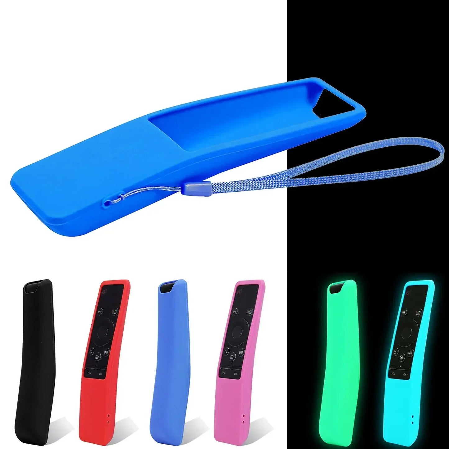 Remote Control Sleeve 1 Piece Luminous Silicone Case For Samsung Smart TV BN59-01312A 01312H BN59 01241A 01242A Remote Control