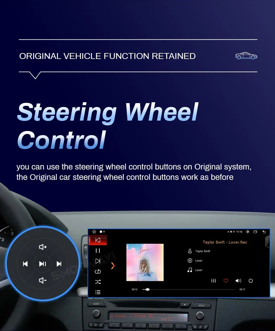 Wireless Carplay Android 12 12.3 Inch IPS 1920*720P Car Multimedia Player For BMW X1 F48 2016 2017 NBT System 4G Wifi Navigation
