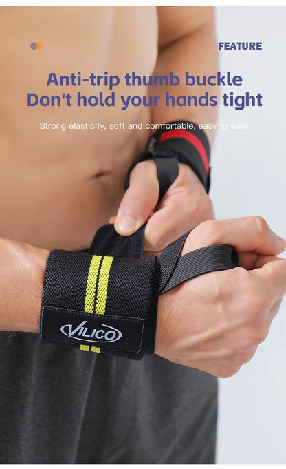 Fitness Wristband Wrapped Design With Adjustable Elasticity to Support and Stabilize The Wrist, Avoiding Wrist Injuries
