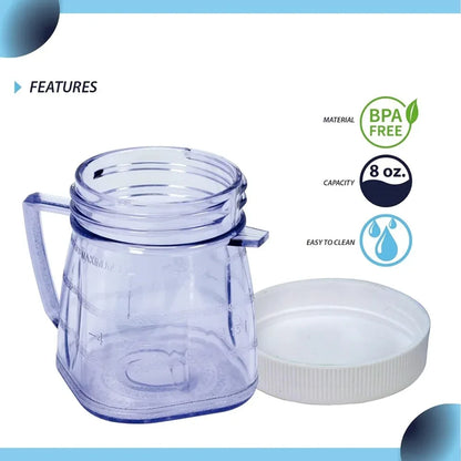 2 Pack Blender Mini-Blend Jar Replacement Part # 4937 Compatible with Oster Blenders