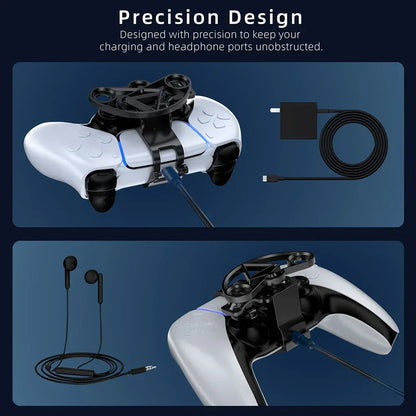 Mini Steering Wheel for Sony PS5 Game Controller Accessories 3D Printing Racing Games Steering Wheel Replacement Enhanced Gaming