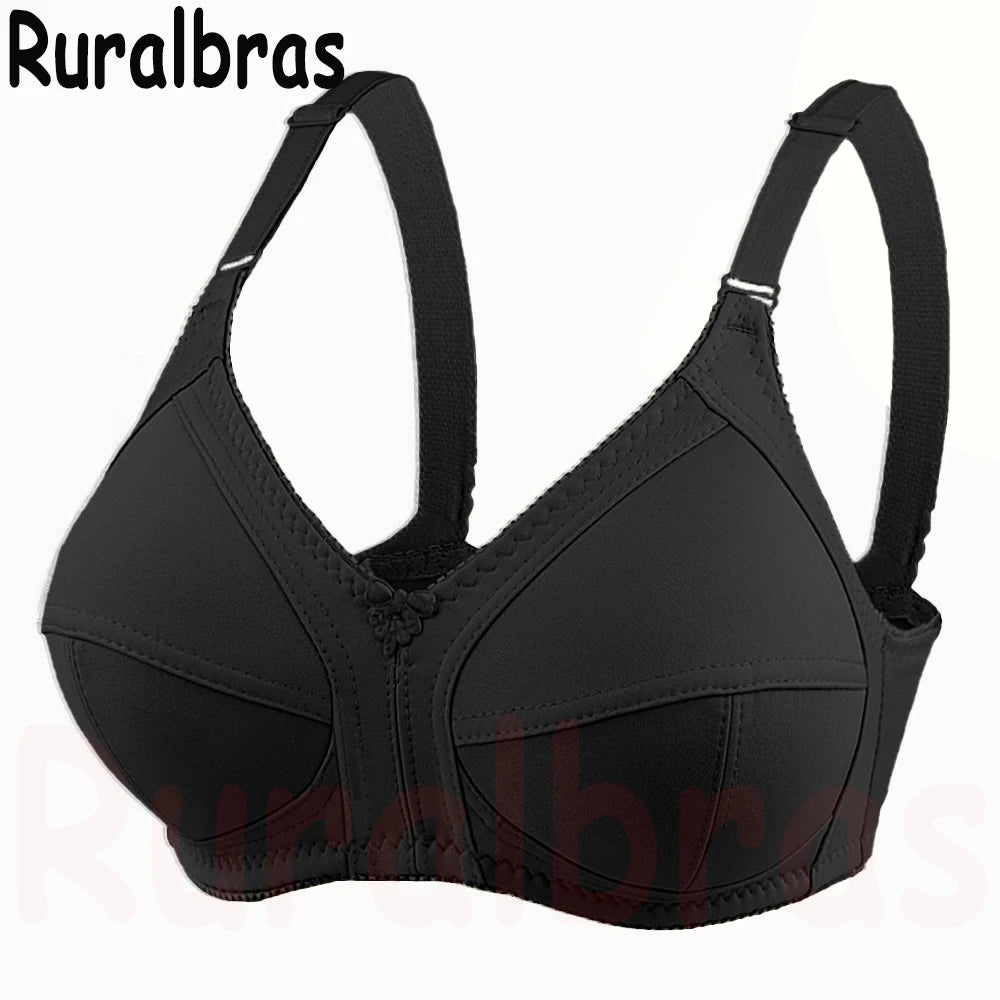 Ruralbras Sexy Women's Bras Wireless Full Coverage D/E/F for Plus Size Non Padded Comfort Soft Bra Minimizer Top Female Lingerie
