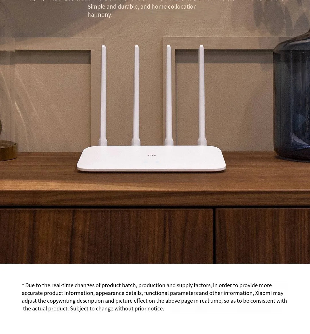 Xiaomi Router 4A Gigabit Edition 1000M 100M 5GHz 2.4GHz WiFi ROM 16MB DDR3 64MB 128MB High Gain 4 Antennas Remote Mi APP Control
