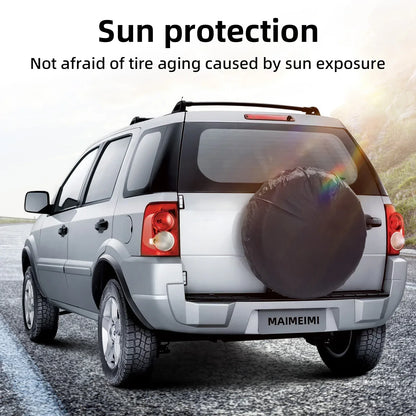 Car Spare Tire Cover Sunscreen Tire Bag Dustproof Protective Film Cloth Waterproof Spare Tire Wheel Bag Tyre Spare Storage Cover