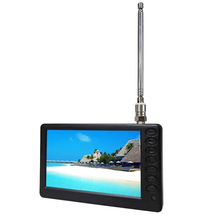 Small TV 5 Inch Portable LED Television Support DVB-T DVB-T2 ATSC ISDB Rechargeable Digital TV