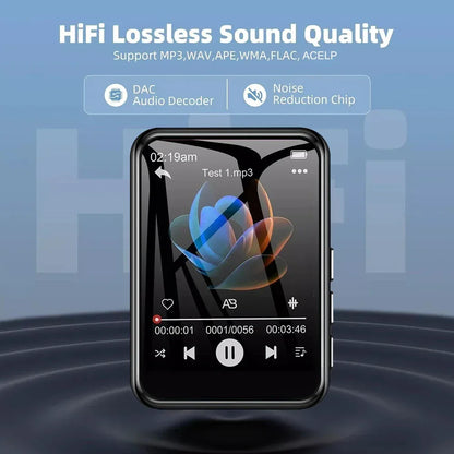 Bluetooth 5.4 MP3 Player Full Screen Walkman Music Player Novel Reading E-book Mp4 Video Player With Earphone Video Recording