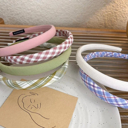 Thin Sponge Hairband 2024 Spring Summer Women's Girls Elegant Head Band Makeup Face Wash Hair Hoop Fashion Hair Accessories
