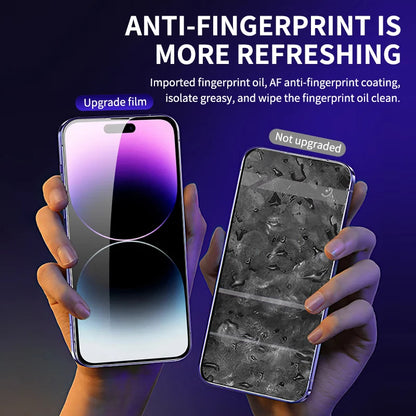 Premium Tempered Glass For iPhone 12 13 14 Pro Max Screen Protector Glass 14 Plus Full Cover With Automatic installer