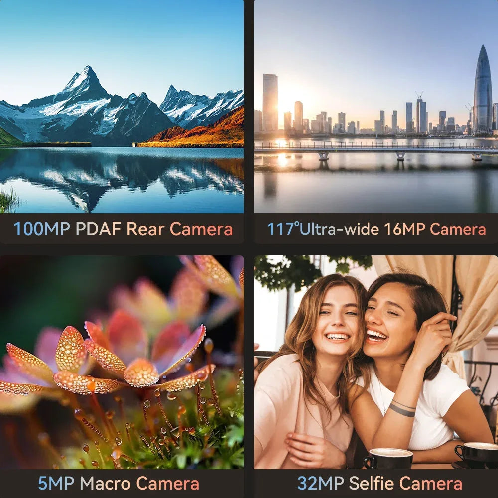 [NEW] CUBOT Android Smartphone X90, 6.67" AMOLED Curved 120Hz Display, 32GB RAM (16GB+16GB), 256GB ROM, Helio G99, NFC, 100MP