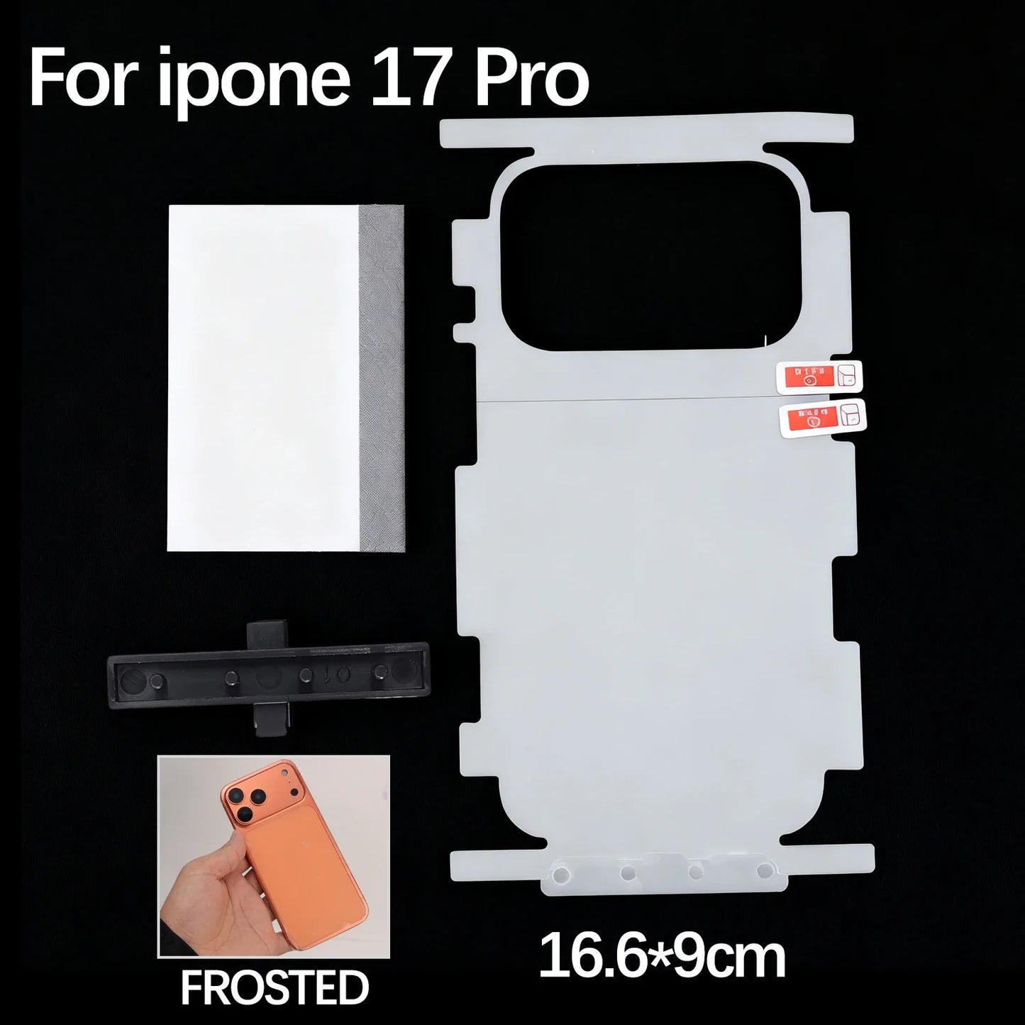 Back Border Full Cover Hydrogel Film For Iphone 17 Pro Max Air Install Tool Soft Matte Rear Screen Protector For Iphone17 17PM