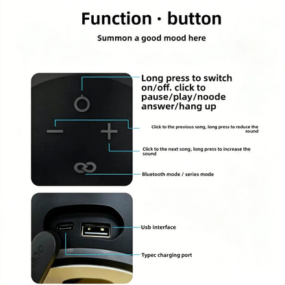 Portable Outdoor Alexa Bluetooth Speaker Designed for Owl With High-quality Sound And a Mini Desktop Design Audio