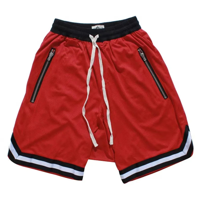 Men Slim Sports Basketball Shorts Mesh Quick Dry Gym Shorts for Summer Fitness Joggers Casual Breathable Short Pants Scanties