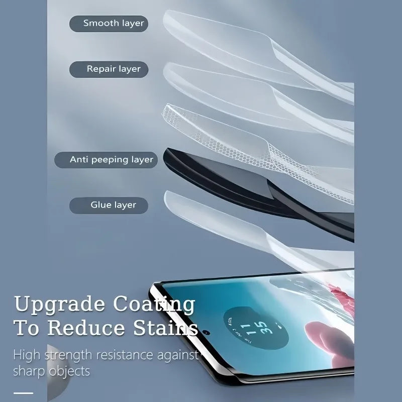 3Pcs Privacy Hydrogel Film For Motorola Edge 70 60 Fusion Pro Neo Privacy Screen Protector
