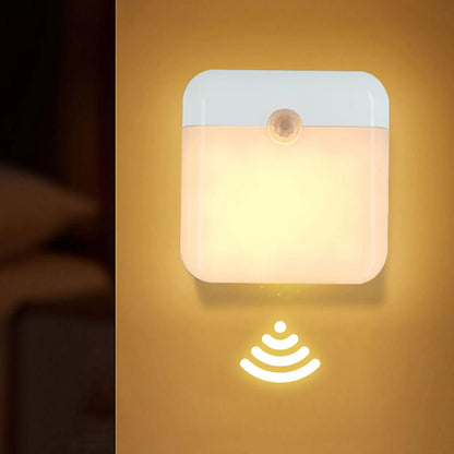 PIR Motion Sensor LED Night Light USB Rechargeable Withswitch Night Lamp for Bedroom Kitchen Cabinet Light Wireless Closet Light